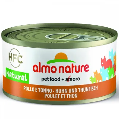 Almo Nature HFC -kissan märkäruoka, kana ja tonnikala 70 g, kuva 1 / 1