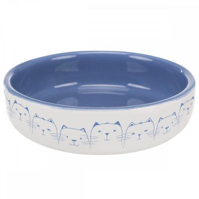 Trixie Kissankuppi Delio sininen/valkoinen