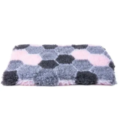 Karva-alusta Little&Bigger Honeycomb, harmaa/pinkki (75 x 100 cm), kuva 1 / 1