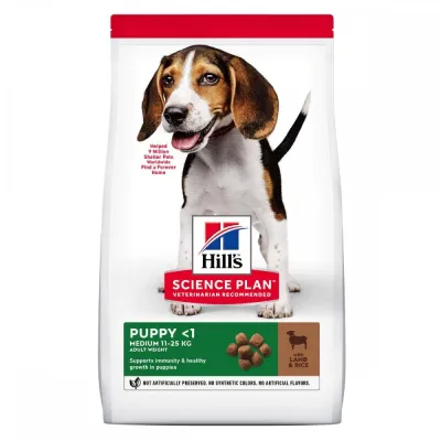 Hill's SP Puppy Medium Lamb & Rice (2,5 kg), kuva 1 / 1