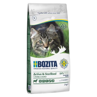 Bozita Feline Active & Sterilised Grain Free Lamb (2 kg)