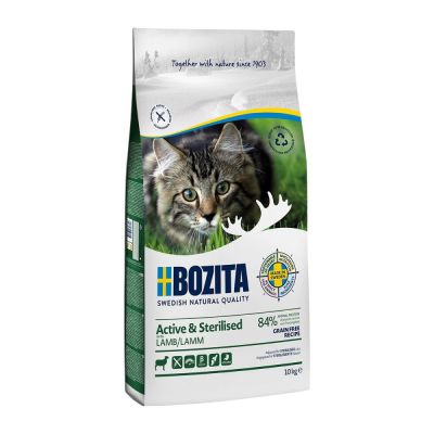 Bozita Feline Active & Sterilised Grain Free Lamb (10 kg)
