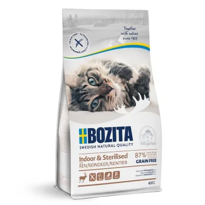 Bozita Feline Indoor & Sterilised Grain Free Reindeer (400 g), kuva 1 / 1
