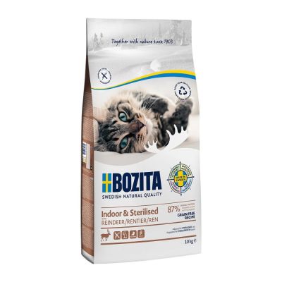 Bozita Feline Indoor & Sterilised Grain Free Reindeer (10 kg)