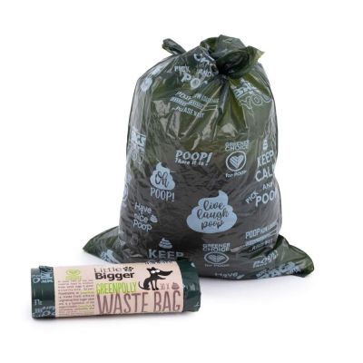 Little&Bigger Kakkapussi kahvalla L&B Green Polly