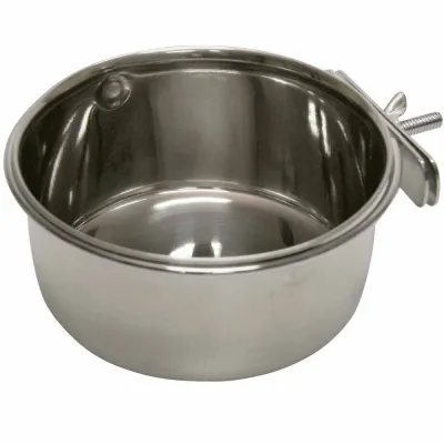 Kerbl Häkkiin kiinnitettävä teräskuppi 600ml, kuva 1 / 1