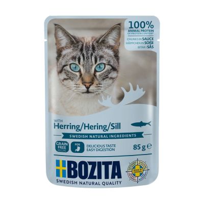 Bozita Feline silliä kastikkeessa 85 g