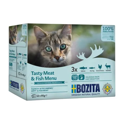 Bozita Feline kala-ja lihalajitelma multibox 12 x 85g, kuva 1 / 1