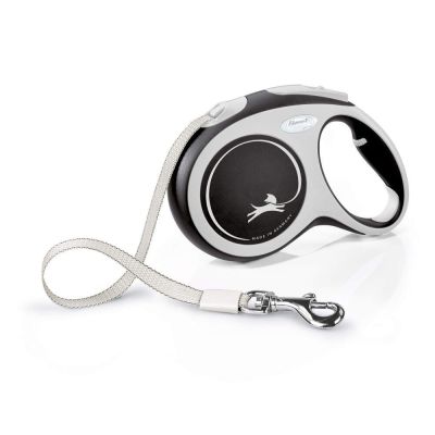 Flexi New Comfort Tape L 5 m (Musta)