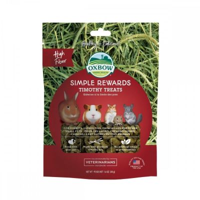 Oxbow Simple Rewards timothy treats 40g