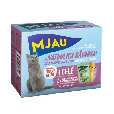 Mjau Multipack lihaa hyytelössä 12 x 85 g