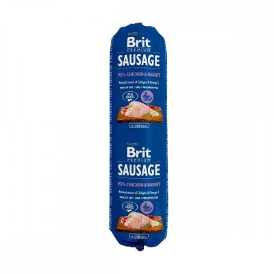 Brit Premium koiranmakkara kana & jänis, 800 g