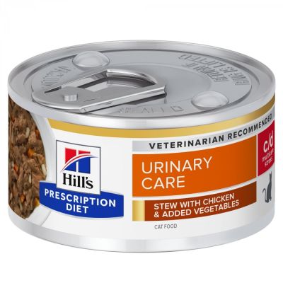 Hill's Prescription Diet Hill's Diet Cat c/d Urinary Stress Stew Chicken&Vegetables 82g