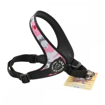 Tre Ponti säädettävät valjaat, pink camo (4)