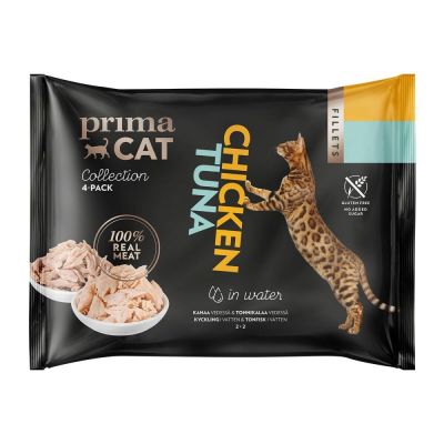 PrimaCat Prima Cat Tonnikala & Kana vedessä (4x50 g)