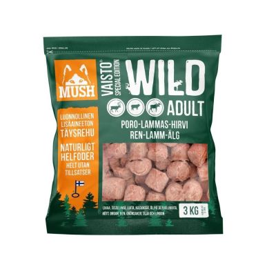 MUSH Vaisto Wild Poro-lammas-hirvi (3 kg)