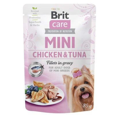 Brit Care Mini kanaa ja tonnikalaa kastikkeessa 85 g