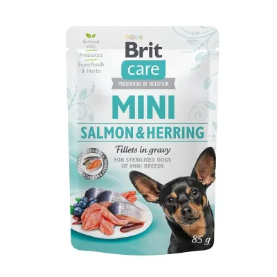 Brit Care Mini lohta ja silliä kastikkeessa 85 g, kuva 1 / 1