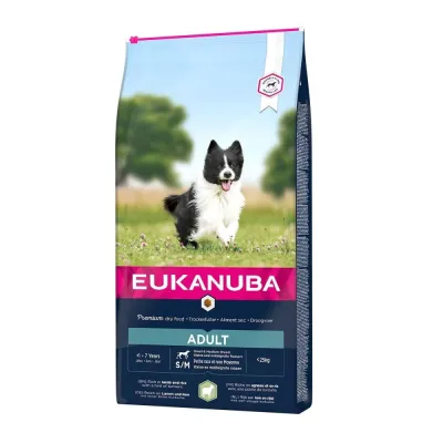 Eukanuba Adult Small & Medium Breed Lamb & Rice (12 kg), kuva 1 / 1
