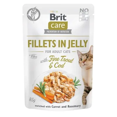 Brit Care Jelly taimen & turskafilee hyytelössä 85 g, kuva 1 / 1
