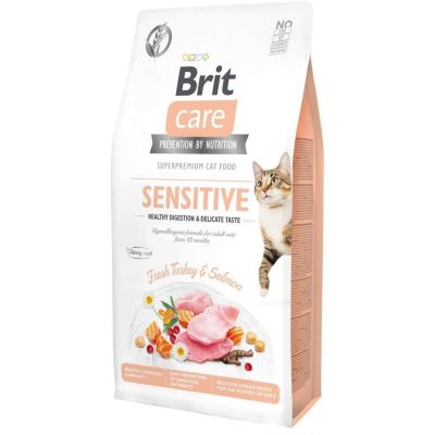 Brit Care Cat Grain-Free Sensitive Healthy Digestion & Delicate Taste (7 kg)