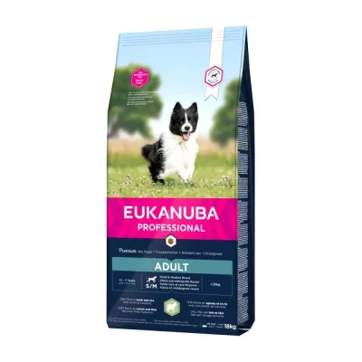 Eukanuba Adult Small & Medium Breed Lamb & Rice (18 kg), kuva 1 / 1