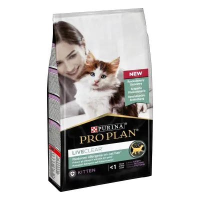 Purina Pro Plan ProPlan Cat Liveclear kitten kalkkuna 1,4kg, kuva 1 / 1