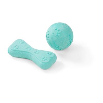 Little&Bigger Puppy Basics luu+pallo 2 kpl (Turkoosi)