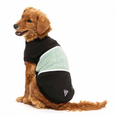 FuzzYard koiran collegepaita, musta/salvia (6)