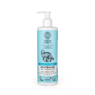 Valkoisen koiran shampoo Wilda Siberica Whitening 400ml