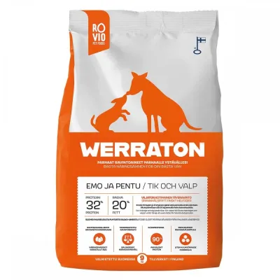 Werraton Emo ja pentu (4 kg)