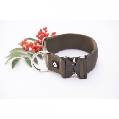 Salmiakkitassu Cobra-kaulapanta 50 mm, oliivi (50-84 cm)