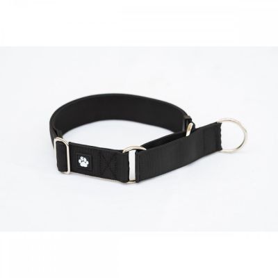 Salmiakkitassu Puolikuristava panta säädöllä 40 mm, musta (35-60cm)