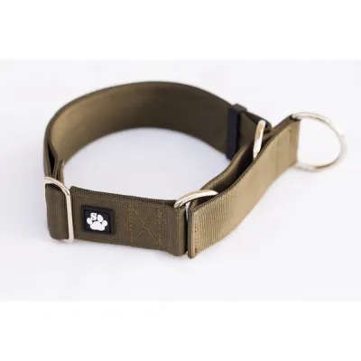 Salmiakkitassu Puolikuristava panta säädöllä 40 mm, oliivi (35-60cm), kuva 1 / 1