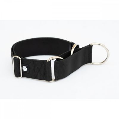 Salmiakkitassu Puolikuristava panta säädöllä 50 mm, musta (50-90 cm)