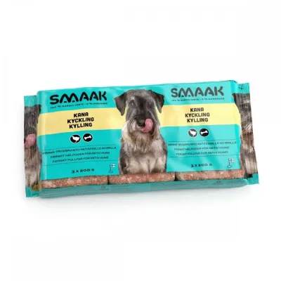 SMAAK raaka täysravinto kana (3 x 200 g), kuva 1 / 1