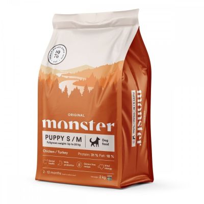 Monster Pet Food Monster Puppy Small/Medium Kana & Kalkkuna (2 kg)