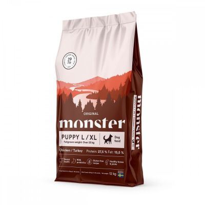 Monster Pet Food Monster Puppy L&XL Kana & Kalkkuna (12 kg)