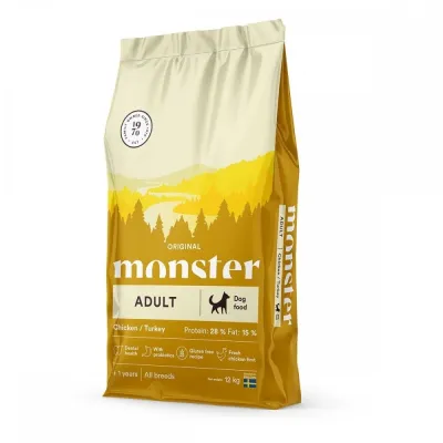 Monster Pet Food Monster Adult Kana & Kalkkuna (12 kg)