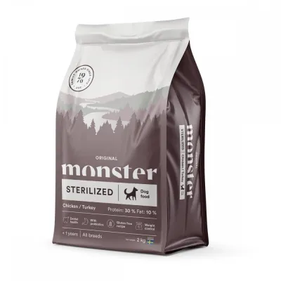 Monster Pet Food Monster Sterilized Kana & Kalkkuna (2 kg), kuva 1 / 1