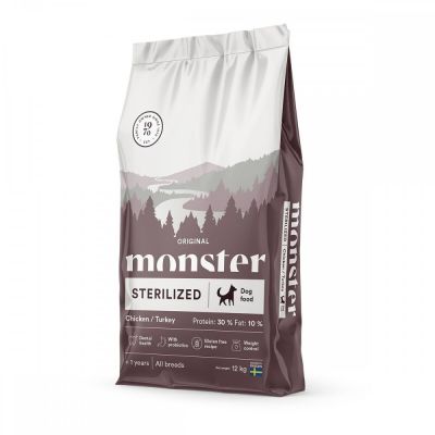 Monster Pet Food Monster Sterilized Kana & Kalkkuna (12 kg)