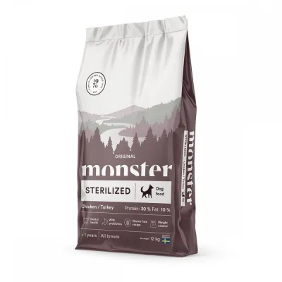 Monster Pet Food Monster Sterilized Kana & Kalkkuna (12 kg), kuva 1 / 1