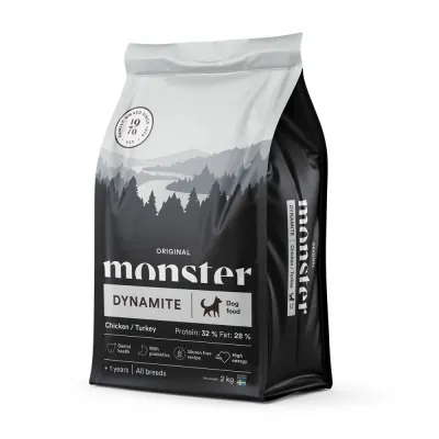 Monster Pet Food Monster Dynamite Kana & Kalkkuna (2 kg), kuva 1 / 1