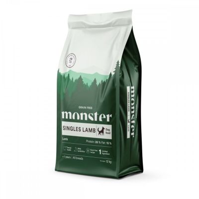 Monster Pet Food Monster Grain Free Singles Lammas (12 kg)