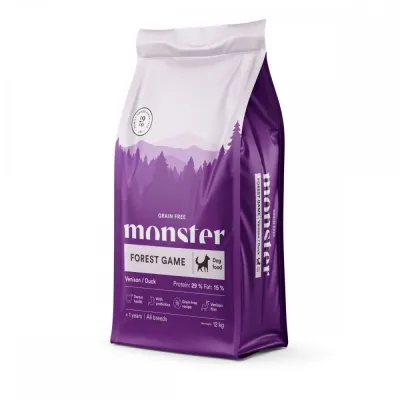 Monster Pet Food Monster Grain Free Forest Game Riista&Ankka (12 kg), kuva 1 / 1