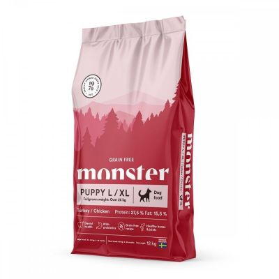 Monster Pet Food Monster Puppy Large Grain Free Kalkkuna&Kana (12 kg)