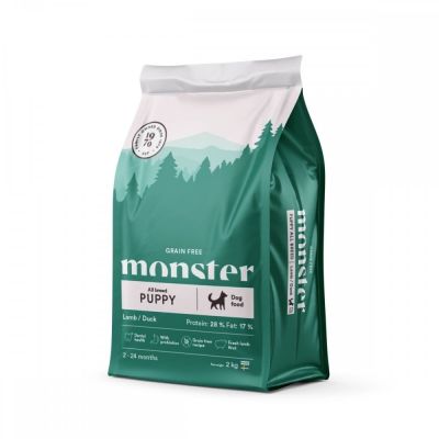 Monster Pet Food Monster Puppy Grain Free Lammas & Ankka (2 kg)