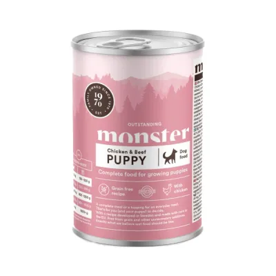 Monster Pet Food Monster Dog Puppy Kana ja Naudanliha 400g, kuva 1 / 1