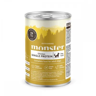 Monster Pet Food Monster Dog Adult Single Kana 400g, kuva 1 / 1