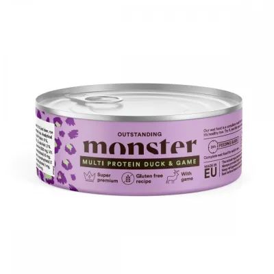 Monster Pet Food Monster Cat Adult Multi Protein Ankka&riista 100g, kuva 1 / 1